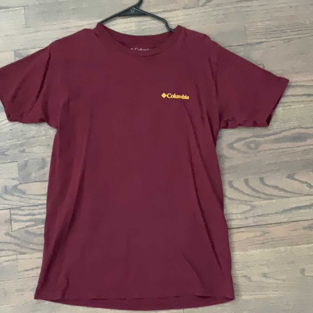 Columbia Men's Burgundy Short Sleeve Tee - Picture 2 of 8